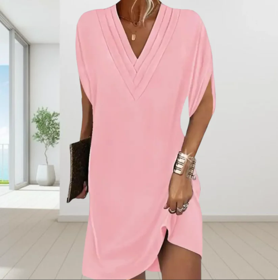 Jeanne™ Elegante V-hals Jurk