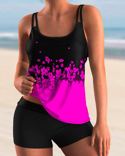 Trendy tankiniset met bloemenpatroon