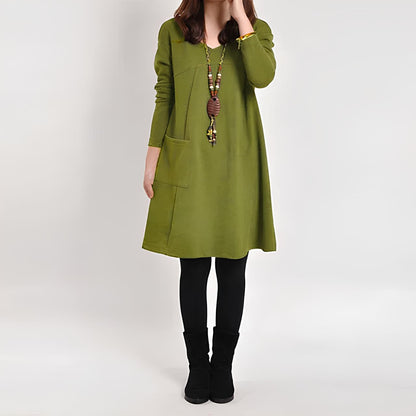 Diana™ Elegante jurk met één zak