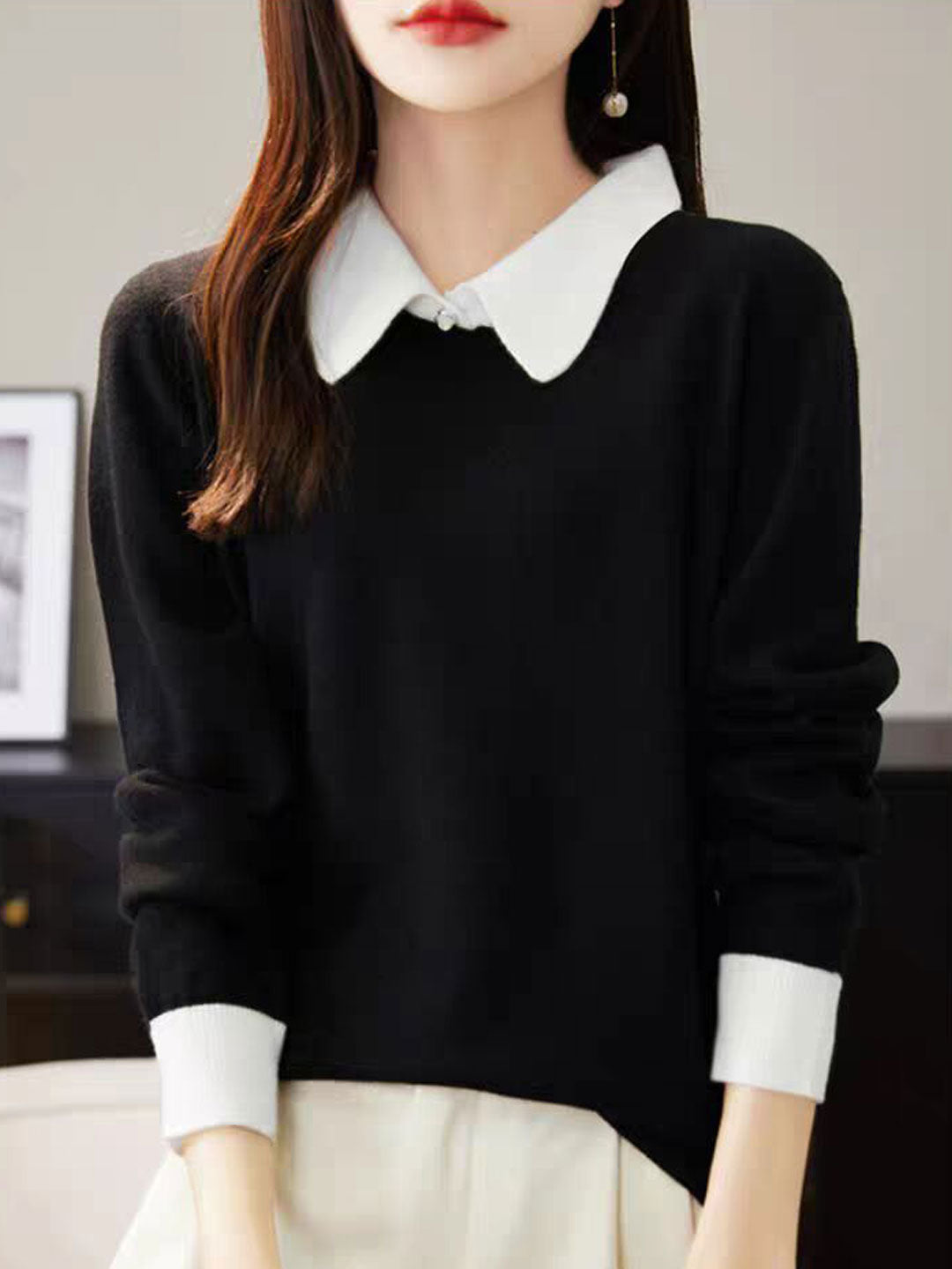 Xisca Blouse | Blouse met lange mouwen