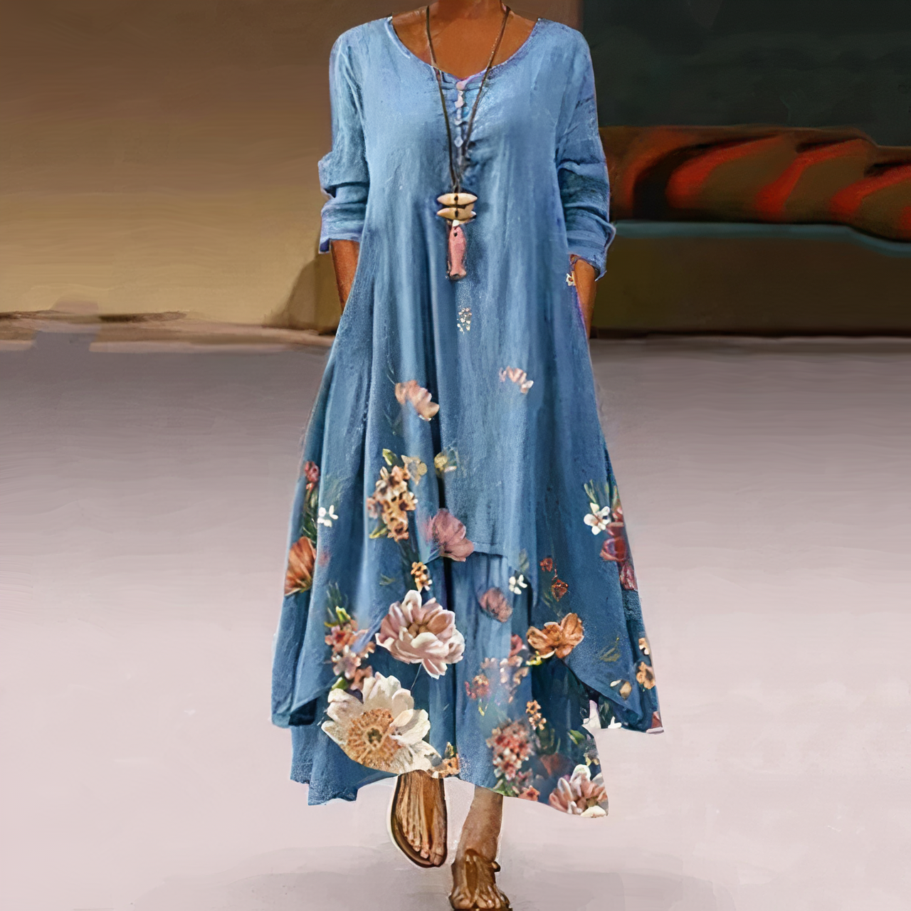Eloria - Elegante katoenen jurk