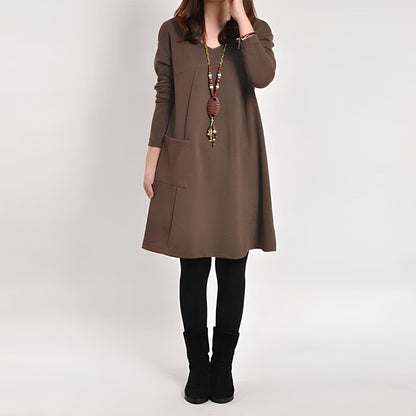 Diana™ Elegante jurk met één zak