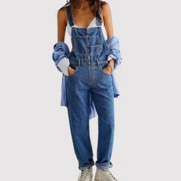 Lange broek met wijde pijpen