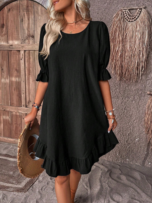 Trendy eenvoudige jurk