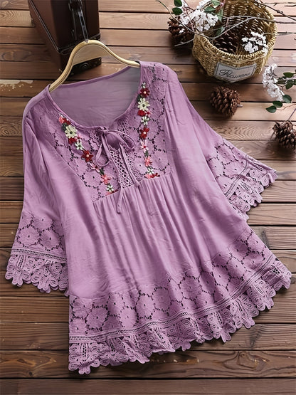 Tavo™ Elegante Blouse in verfijnd kant