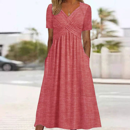 Arctovia™ elegante comfortjurk met een flatterend silhouet.