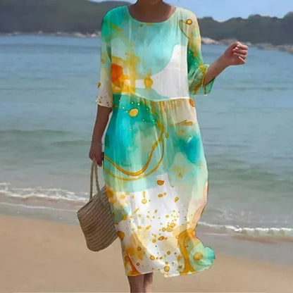 Falling-flower dress
