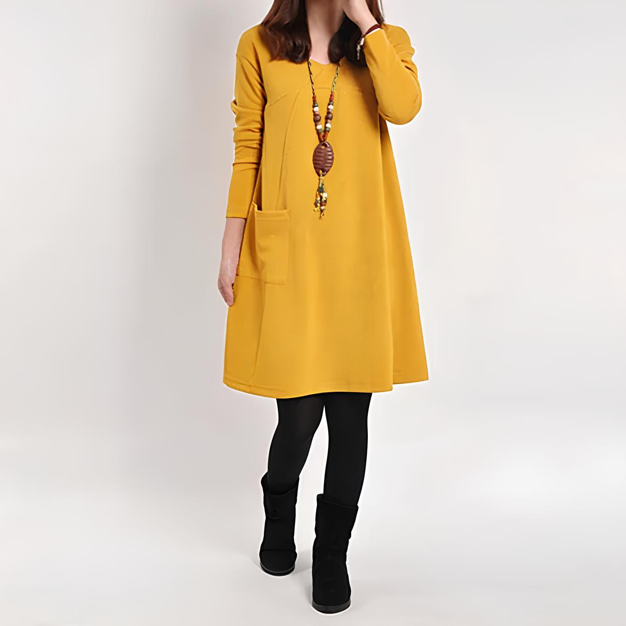 Diana™ Elegante jurk met één zak