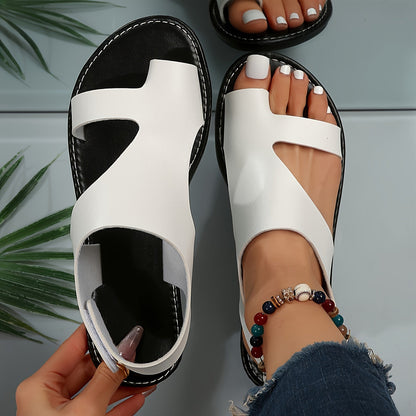 Modieuze sandalen met open teen en uitgesneden ontwerp