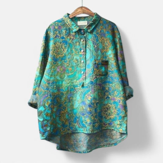 Oryn™ | Elegante bloemenblouse met een vleugje gratie