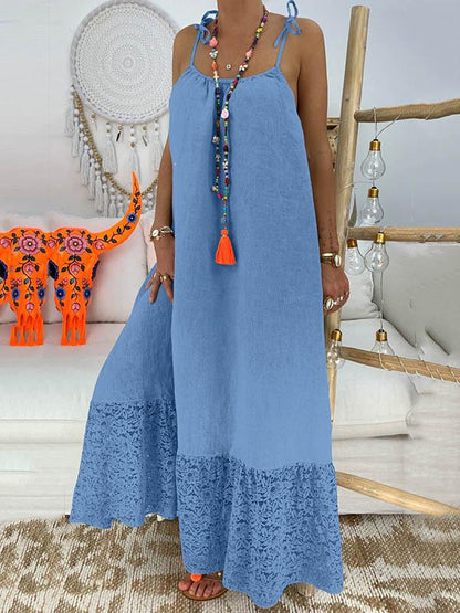 Eenvoudige maxi-jurk met split