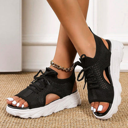 Barbara® | Heidi ademende platformsandalen