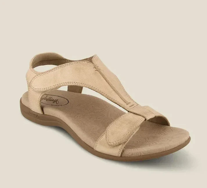 Octavia® | Zomerse leren schoenen met verstelbare sandalen