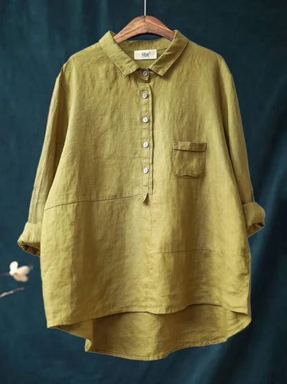 Madeleine | Dames Casual Lange Mouw Blouse | Button Down