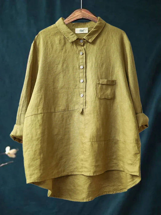 Madeleine | Dames Casual Lange Mouw Blouse | Button Down
