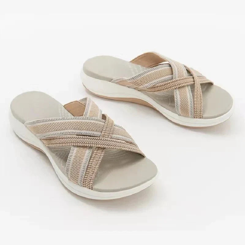 Valentina® | Damesplatformsandalen met elastische band