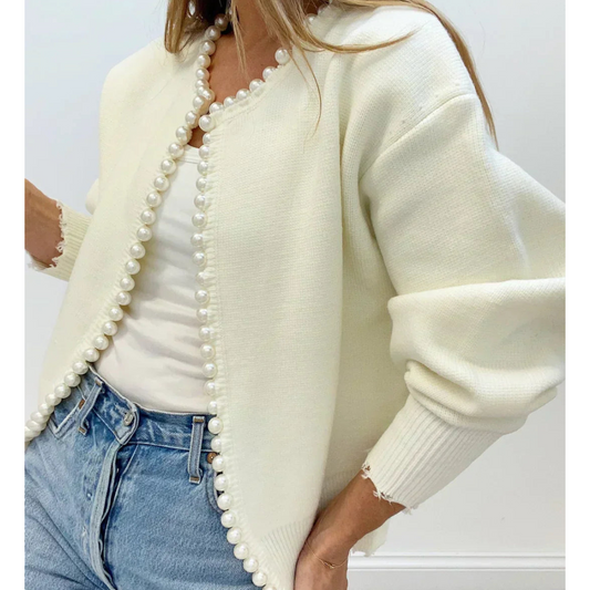 Elegant damesvest met parel