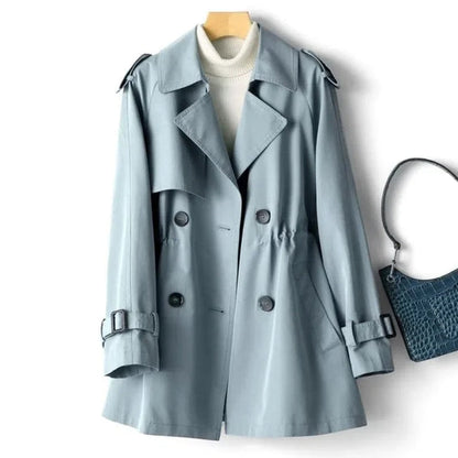 Zenvorin™ Elegante Trenchcoat met dubbele knoop
