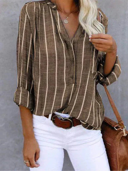 Ariel | Stijlvolle Gestreepte Blouse voor Dames