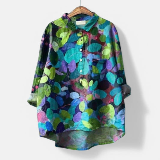 Kiso™ | Elegante bloemenblouse met een vleugje gratie