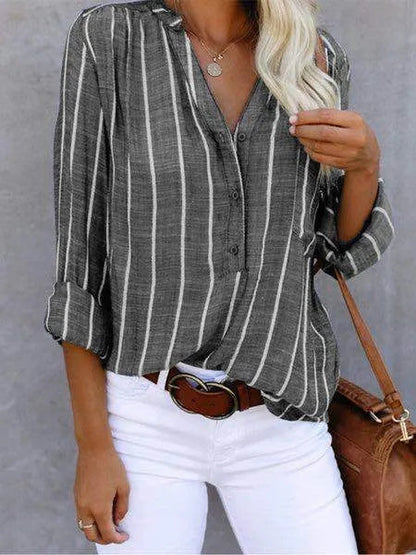 Ariel | Stijlvolle Gestreepte Blouse voor Dames
