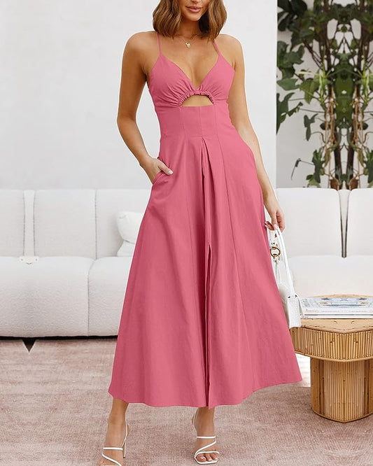 Strap maxi jurk