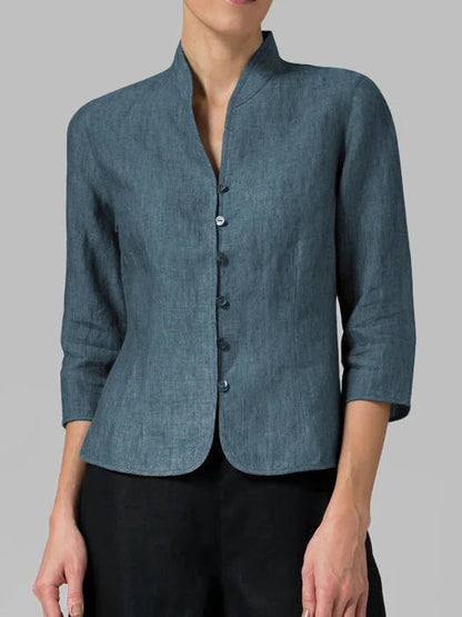 Carmencita | Elegante en comfortabele damesblouse met hoge kraag