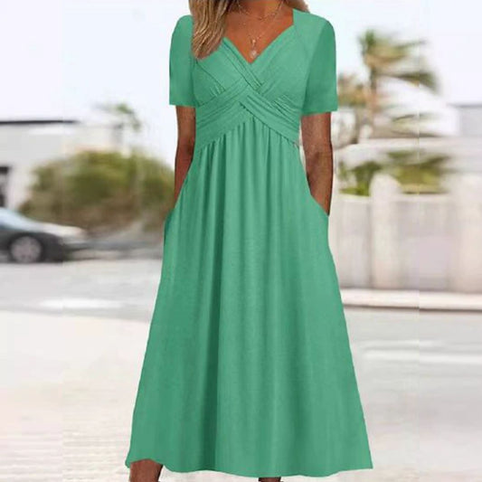 Arctovia™ elegante comfortjurk met een flatterend silhouet.