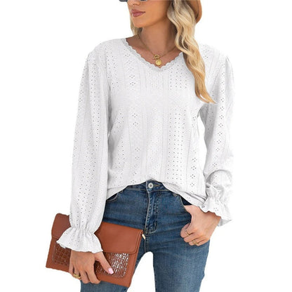 Sterblouse | Losse blouse met V-hals