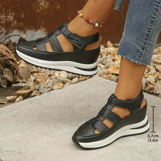 Clara - holle plateausandalen voor dames