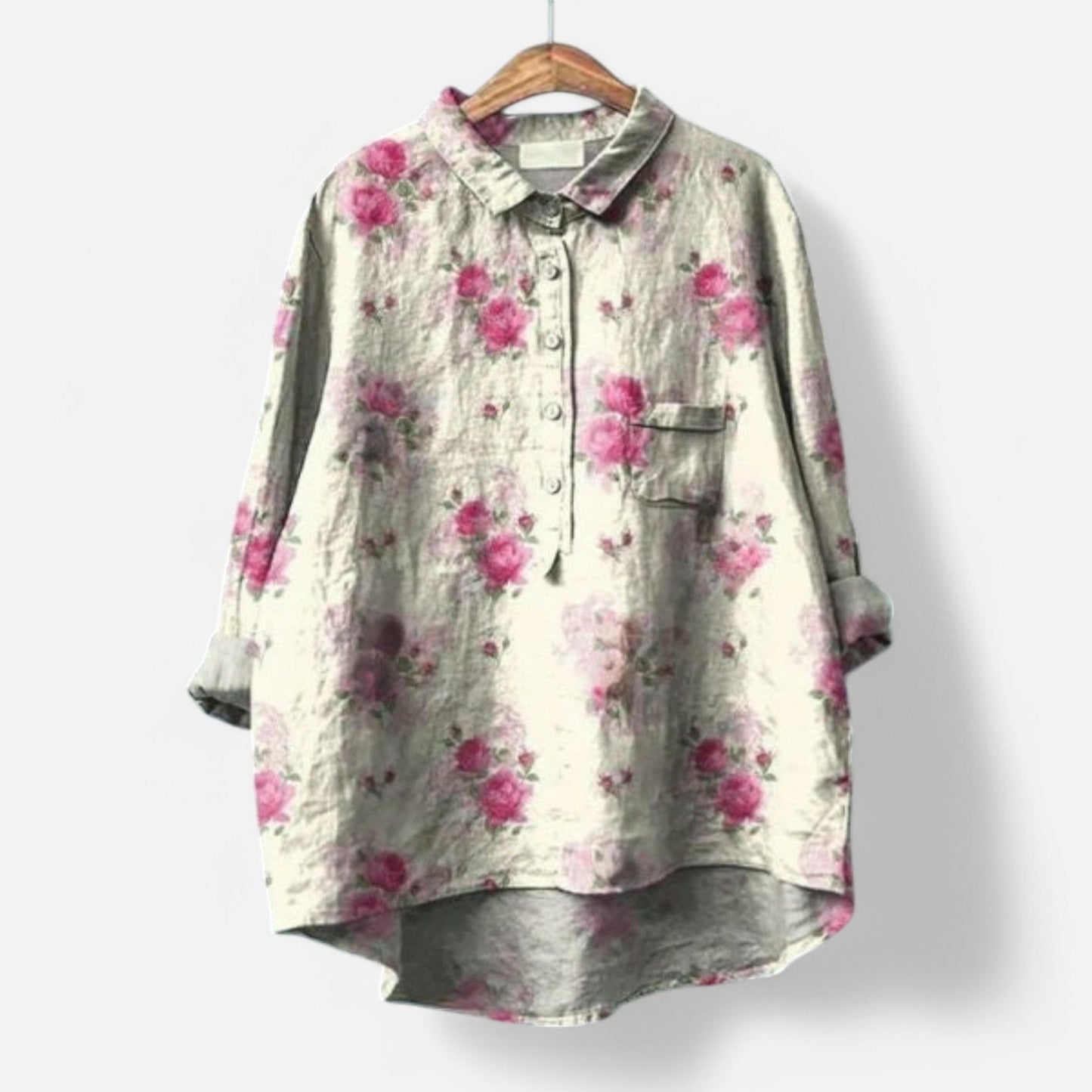 Turo™ elegante bloemenblouse met een vleugje gratie