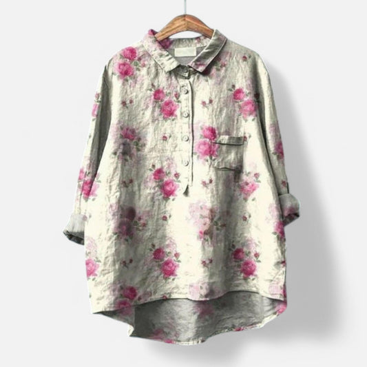 Turo™ elegante bloemenblouse met een vleugje gratie