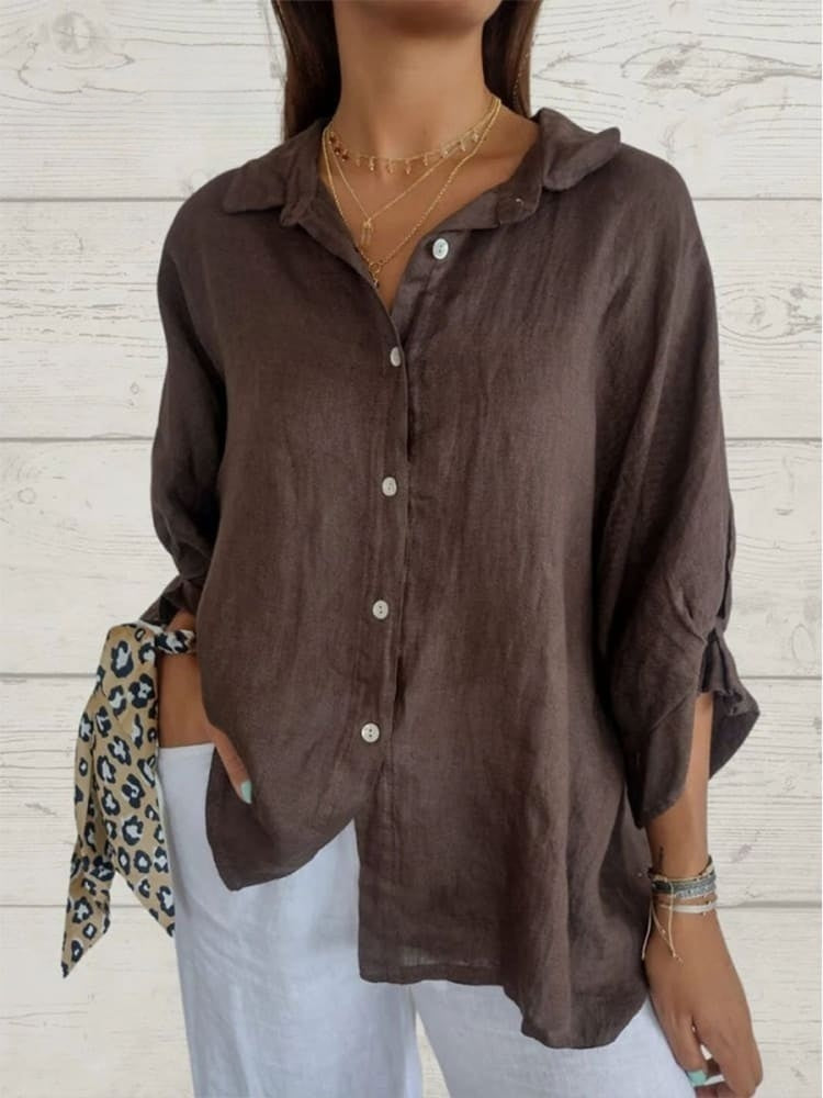 Cheryl | Stijlvolle Linnen Damesblouse