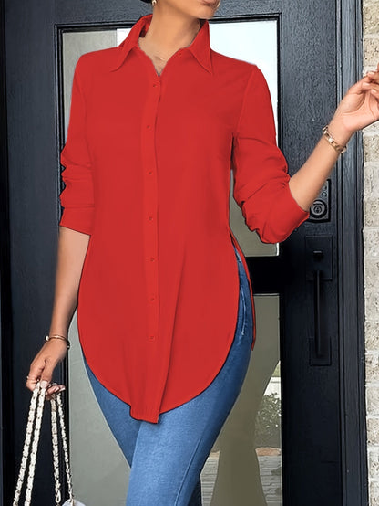 Wendaya Blouse | Split Knoop Hemd