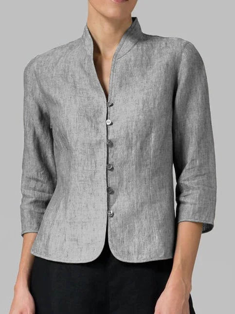 Carmencita | Elegante en comfortabele damesblouse met hoge kraag