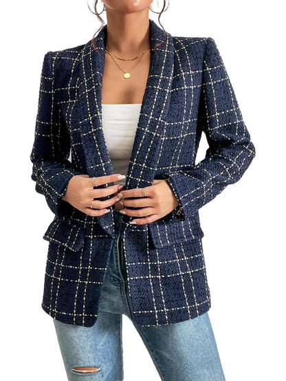 Clara – Geruite Blazer