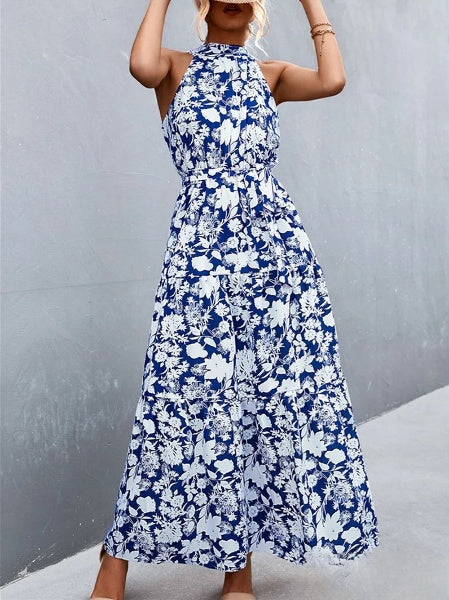 Best verkochte jumpsuit met spaghettibandjes en halflange halslijn met golvende stippenprint