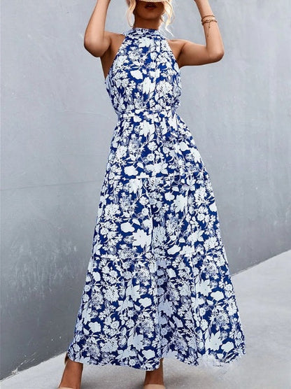 Best verkochte jumpsuit met spaghettibandjes en halflange halslijn met golvende stippenprint