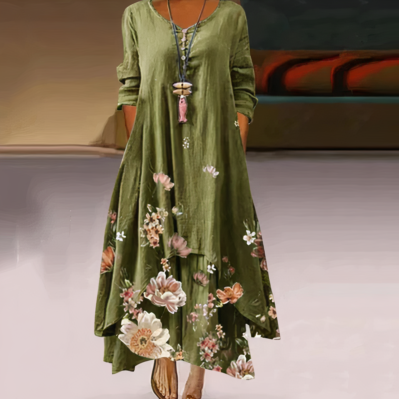 Eloria - Elegante katoenen jurk