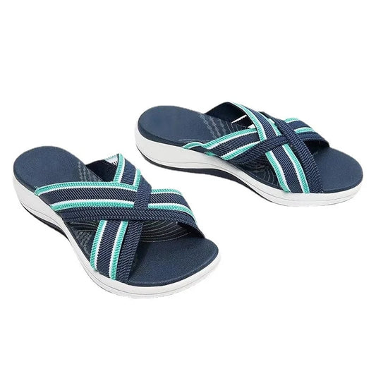 Valentina® | Damesplatformsandalen met elastische band