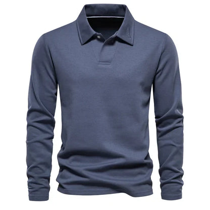 Yarno Blouse | Polo Blouse met lange mouwen voor heren