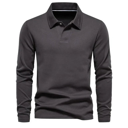 Yarno Blouse | Polo Blouse met lange mouwen voor heren