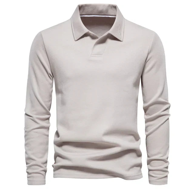 Yarno Blouse | Polo Blouse met lange mouwen voor heren