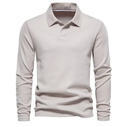 Yarno Blouse | Polo Blouse met lange mouwen voor heren