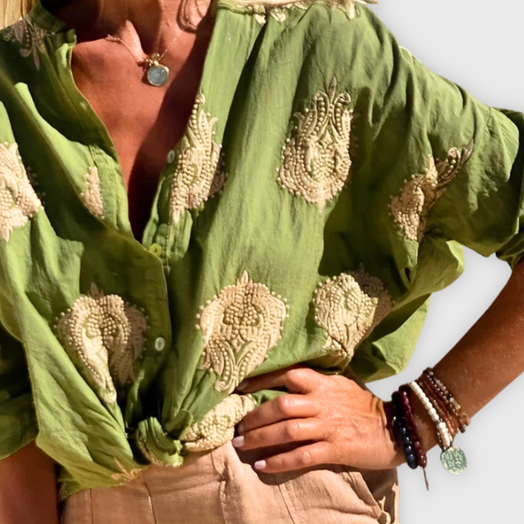 Lichtgewicht elegante damesblouse Handgemaakt