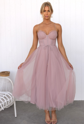 Aurene - Moderne prinses strapless chiffon avondjurk