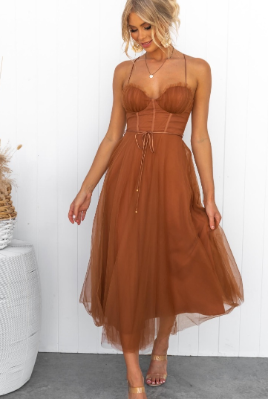Aurene - Moderne prinses strapless chiffon avondjurk