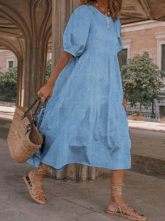 Ava denim jurk: casual chic