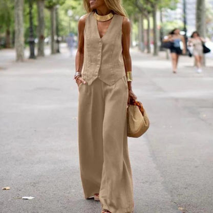 Elegant-set voor dames - top en broek