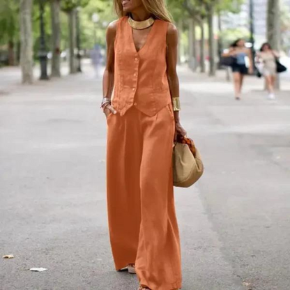 Elegant-set voor dames - top en broek